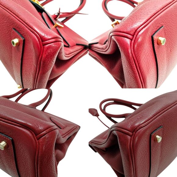 4295620BA (X6) Hermes Shoulder Bag Birkin Red Taurillon Clemence - Picture 8 of 13